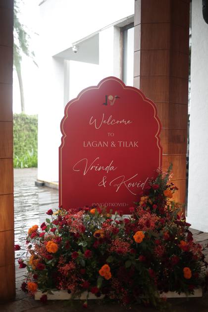 Signage and Floral detail — Wedding decor — W GOA
